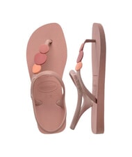 HAVAIANAS FLASH URBAN PLUS Sandales tongs roses crocus/roses rétro/roses - Chaussures Femme - 3