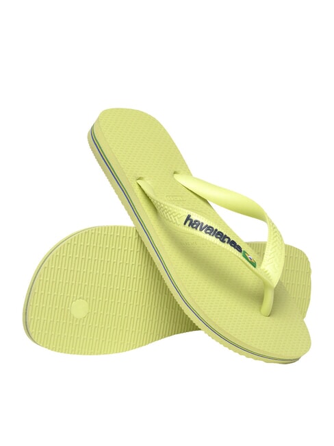 BRASIL LOGO Les tongs pour hommes vert matcha - Chaussures unisexe