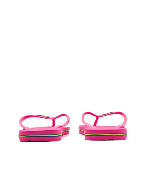  Tongs BRASIL LOGO flux rose/flux rose - Chaussures unisexe