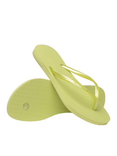 Tongs HAVAINAS SLIM vert matcha - Chaussures Femme