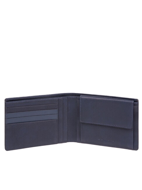 TALLIN Porte-feuille en cuire bleu - Portefeuilles Homme