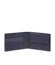 PIQUADRO TALLIN Porte-feuille en cuire bleu - Portefeuilles Homme - 2