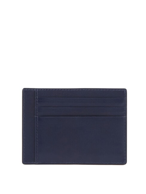 FINN Porte-cartes plat en cuir bleu - Portefeuilles Homme