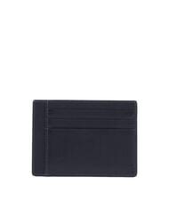 PIQUADRO FINN Porte-cartes plat en cuir Noir - Portefeuilles Homme - 2