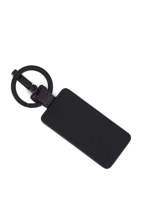 TIGER Porte-cl&eacute;s avec breloque en cuir Noir - Porte-cl&eacute;s