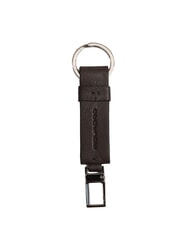 PIQUADRO BLACK SQUARE Porte-clés en cuir avec mousqueton MORO - Porte-clés - 2