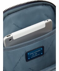 PIQUADRO FINN  Sac à dos / Sac bandoulière en cuir bleu - Sacs à dos pour ordinateur portable - 5