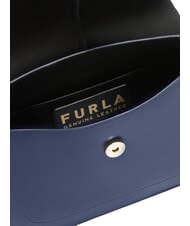 FURLA FLOW M Sac à main M en cuir bleu royal - Sacs pour Femme - 4
