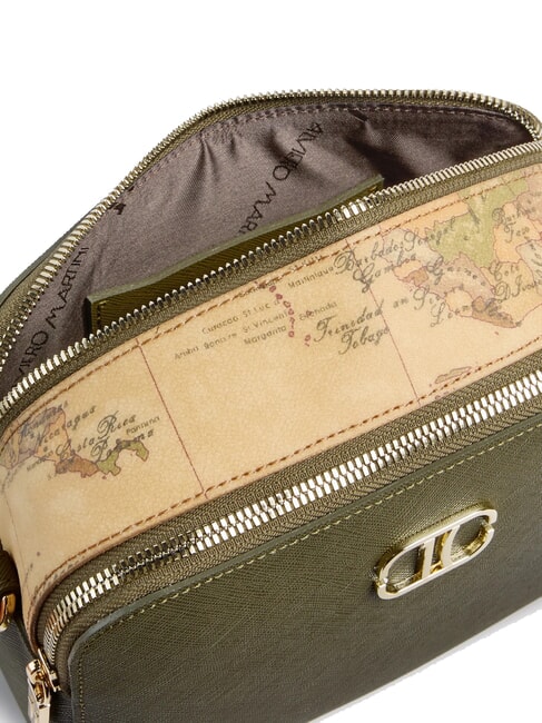 SKYE Sacoche pour appareil photo &agrave; double fermeture &eacute;clair vert mousse - Sacs pour Femme