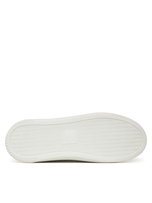 ECLIPSE50 Baskets en cuir blanc noir - Chaussures Femme