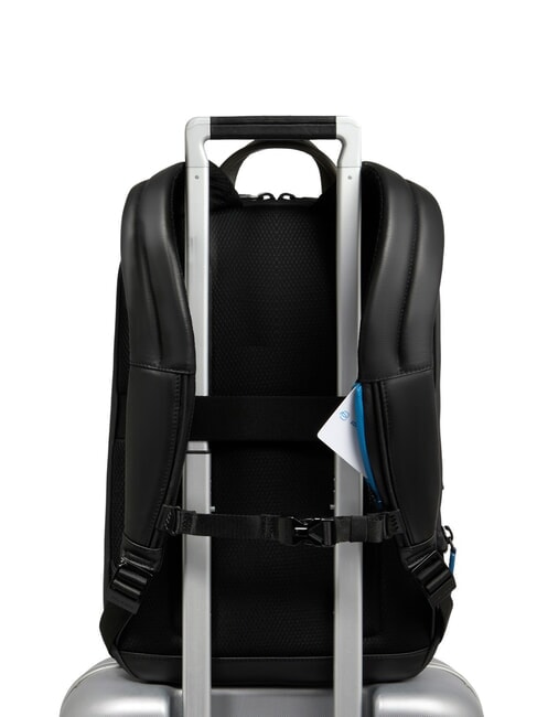 URBAN Sac à dos en cuir pour ordinateur portable 15,6 pouces gris noir - Sacs à dos pour ordinateur portable