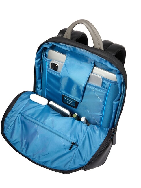 URBAN Sac à dos en cuir pour ordinateur portable 15,6 pouces gris noir - Sacs à dos pour ordinateur portable