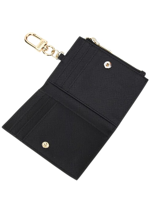 SAFFIANO Porte-cartes avec porte-clés NOIR - Portefeuilles Femme