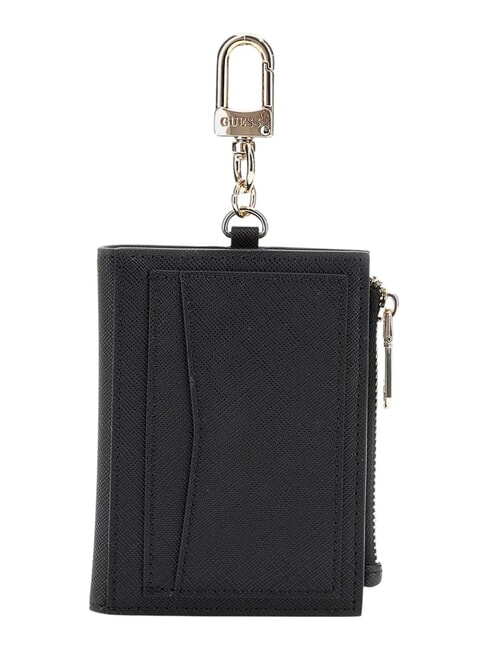 SAFFIANO Porte-cartes avec porte-clés NOIR - Portefeuilles Femme