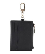 GUESS SAFFIANO Porte-cartes avec porte-clés NOIR - Portefeuilles Femme - 3