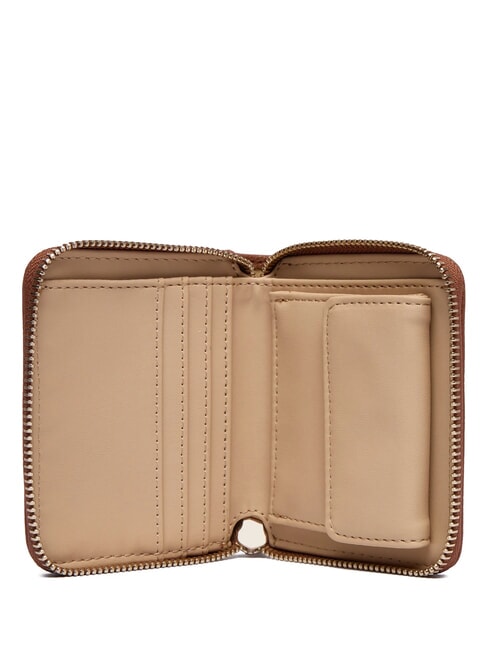 GREGORIA Petit portefeuille zippé COGNAC - Portefeuilles Femme