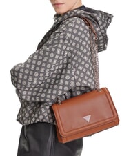 GUESS NOELLE 2 Sac à bandoulière cognac léger - Sacs pour Femme - 5