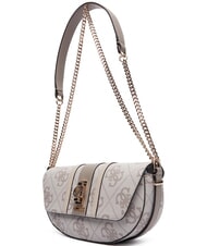 GUESS ERENIA Sac bandoulière convertible logo taupe foncé - Sacs pour Femme - 3
