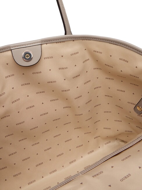 ERENIA Cabas avec pochette logo taupe foncé - Sacs pour Femme