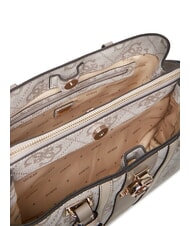 GUESS ERENIA Sac à main avec bandoulière logo taupe foncé - Sacs pour Femme - 4