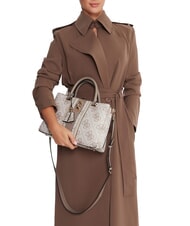 GUESS ERENIA Sac à main avec bandoulière logo taupe foncé - Sacs pour Femme - 5