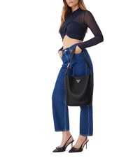 GUESS MERIDIAN 2 Sac seau avec pochette NOIR - Sacs pour Femme - 5