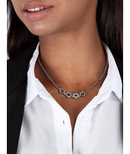 MORELLATO BAGLIORI Collier ras de cou 4 coeurs ACIER - Colliers - 3