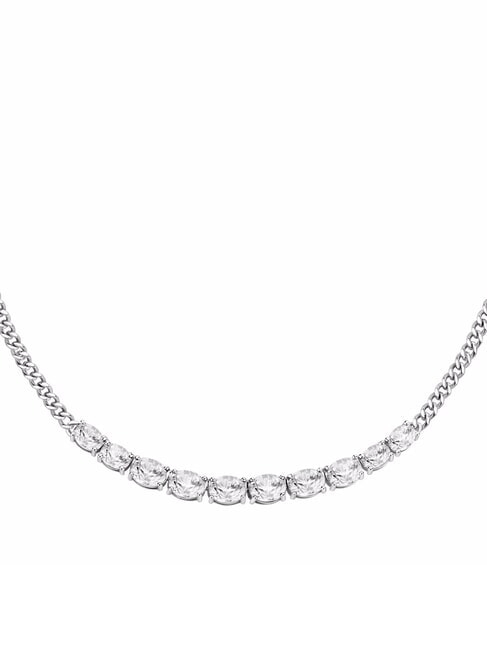 COLORI Collier avec zircone ACIER - Colliers