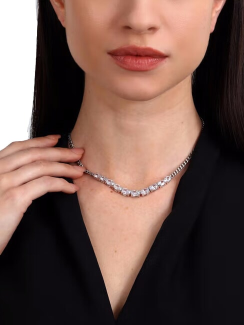 COLORI Collier avec zircone ACIER - Colliers