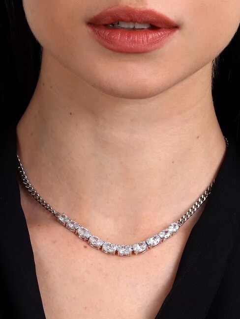 COLORI Collier avec zircone ACIER - Colliers