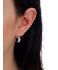 ALVIERO MARTINI PRIMA CLASSE 1CLASSE Boucles d'oreilles avec logo en argent - Boucles d'oreilles