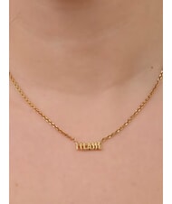 ALVIERO MARTINI PRIMA CLASSE MONTENAPO Collier en argent avec logo or - Colliers - 2