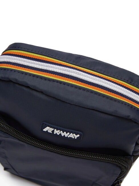 ERLOY Sac en nylon avec poche profondeur bleue - Sacs en Bandouli&egrave;res pour Homme