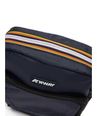 KWAY ERLOY Sac en nylon avec poche profondeur bleue - Sacs en Bandouli&egrave;res pour Homme - 3