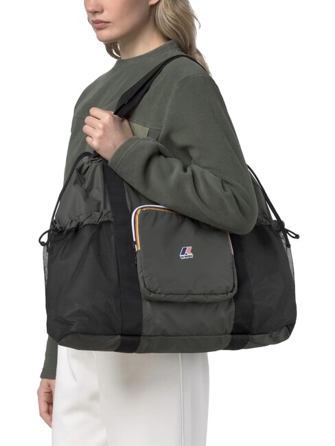 LE VRAI 4.0 JEANETTE Sac fourre-tout pliable à bandoulière vert noirâtre - Sacs pour Femme