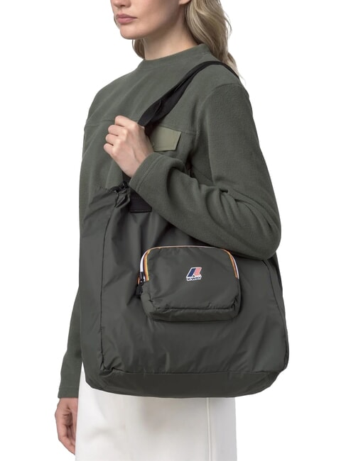 LE VRAI 4.0 VICTORINE Sac à bandoulière pliable vert noirâtre - Sacs pour Femme