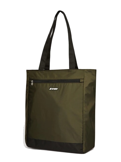 ELLIANT Sac de courses avec poche vert noirâtre - Sacs pour Femme