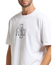 GUESS BASIC T-shirt en coton blanc pur - T-shirt - 3