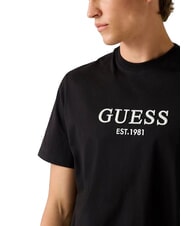 GUESS EMBROIDERY T-shirt en coton jetbla - T-shirt - 3