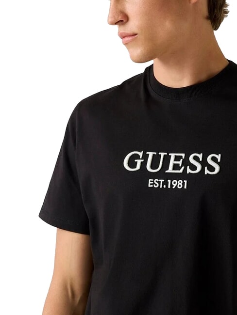 EMBROIDERY T-shirt en coton jetbla - T-shirt