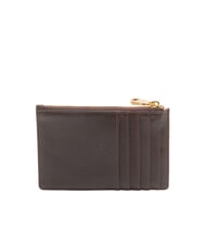 BIASIA EDA Porte-cartes plat en cuir avec zip élaguer - Portefeuilles Femme - 2