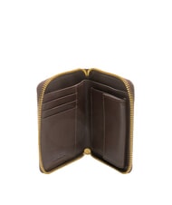 BIASIA EDA Portefeuille en cuir à fermeture éclair de taille moyenne sombre - Portefeuilles Femme - 2