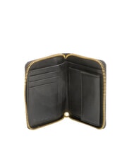 BIASIA EDA Portefeuille en cuir à fermeture éclair de taille moyenne noir - Portefeuilles Femme - 2