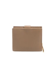 BIASIA EDA Portefeuille compact en cuir taupe - Portefeuilles Femme - 3