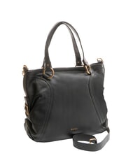 BIASIA WEAVE Sac shopping en cuir avec bandouli&egrave;re noir - Sacs pour Femme - 2