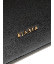 BIASIA NOVEAU Sac bandoulière en cuir avec rabat noir - Sacs pour Femme - 4