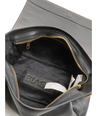 BIASIA NOVEAU Sac bandoulière en cuir avec rabat noir - Sacs pour Femme - 5