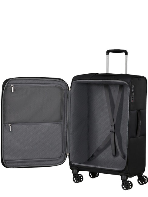 BASE BREEZE Grand chariot extensible NOIR - Valises Semi-rigides