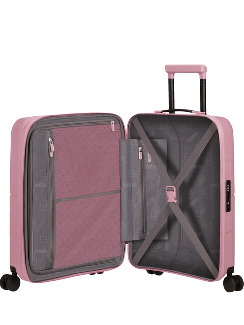 DASHPOP Valise à roulettes extensible pour bagages à main rose lilas - Valises cabine