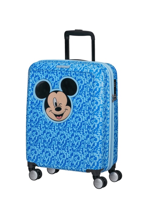 FUNLIGHT DISNEY Valise à roulettes à main Mickey bleu lenticulaire - Valises cabine